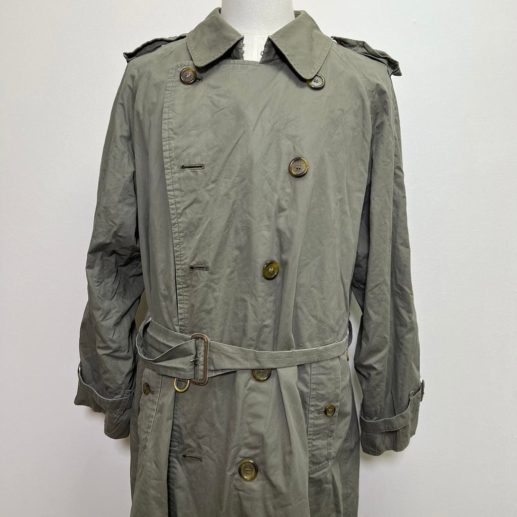 Vintage Burberrys Olive Green Trench Coat