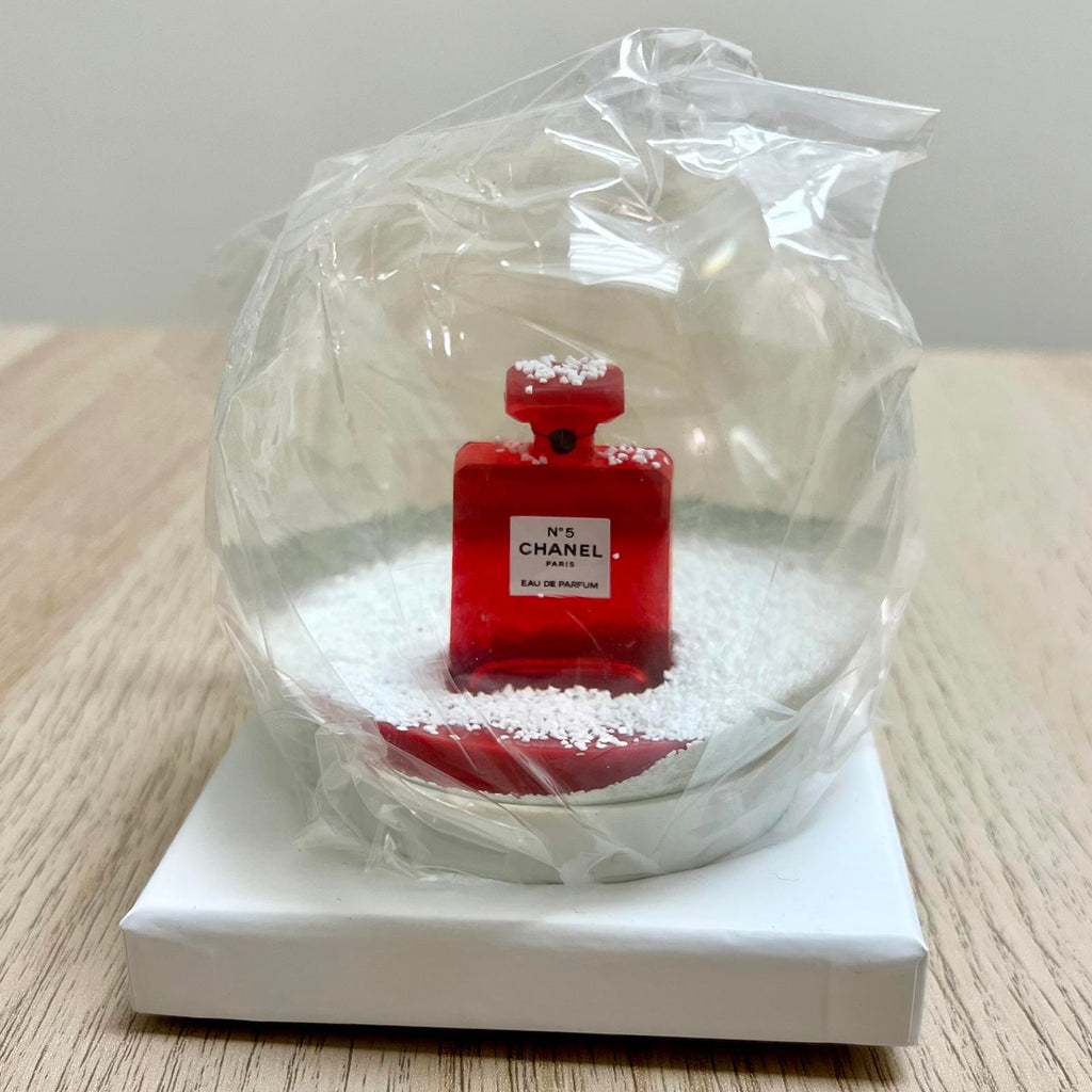 Chanel Red No. 5 Perfume Snow Globe