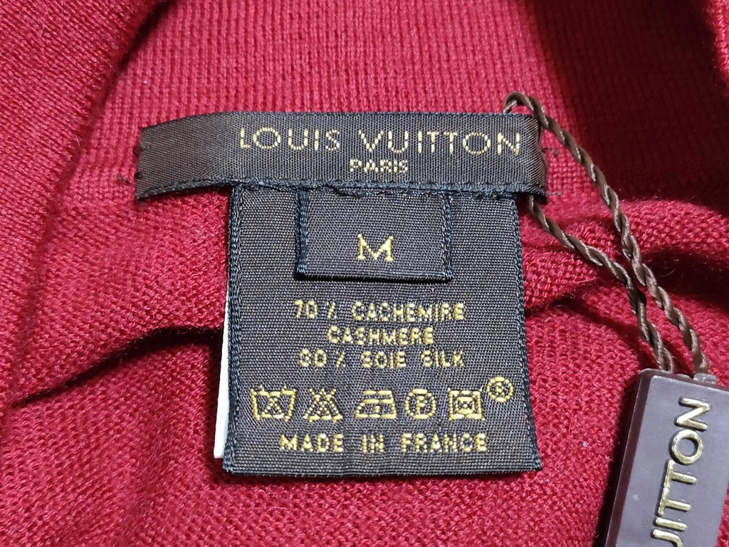Louis Vuitton Paris Red Long Sleeve Polo