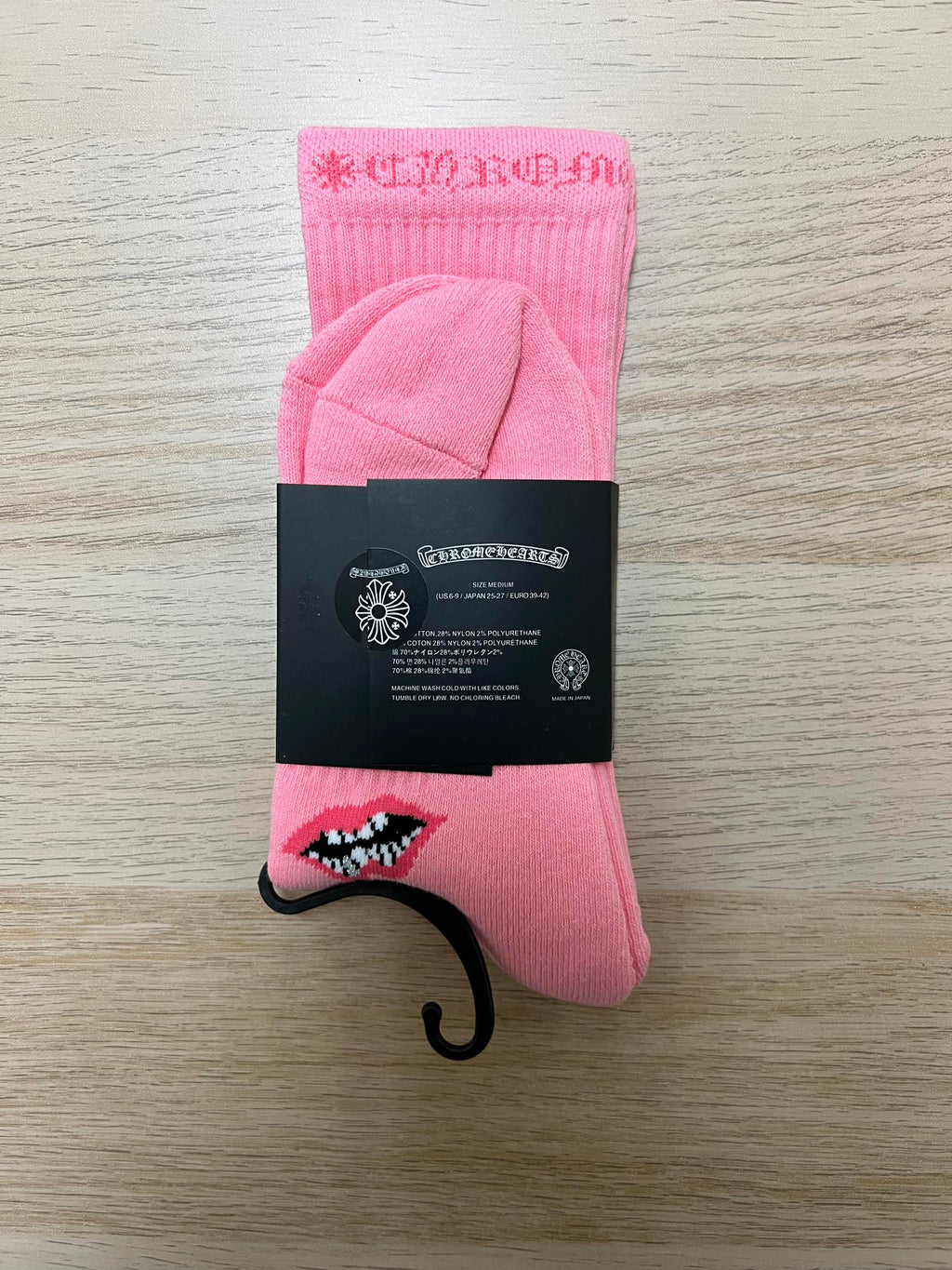 Chrome Hearts Pink Socks