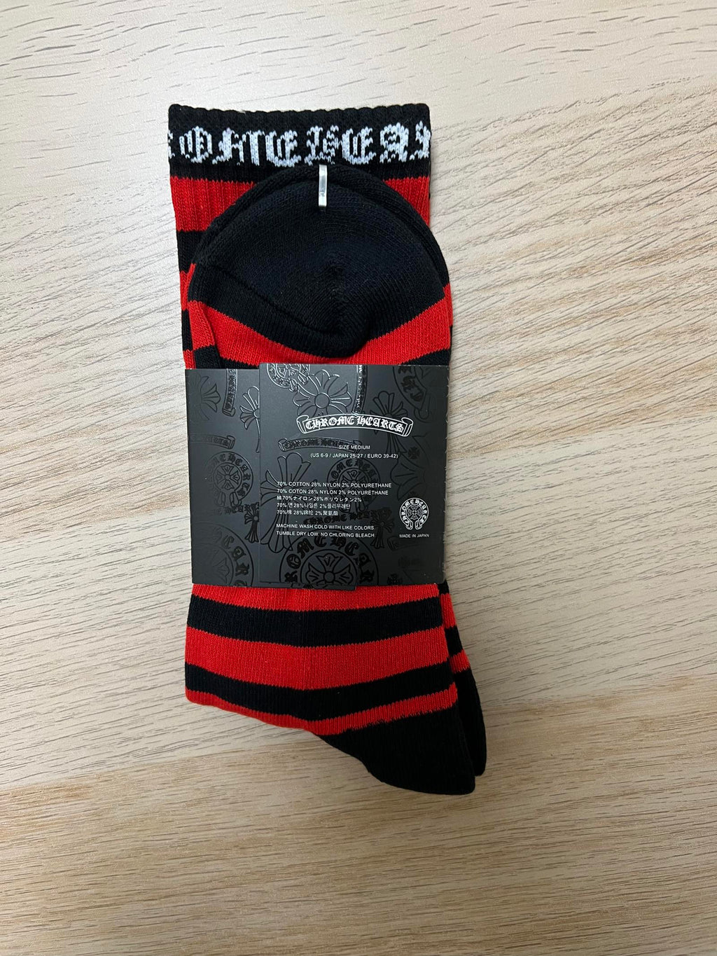 Chrome Hearts Red & Black Socks