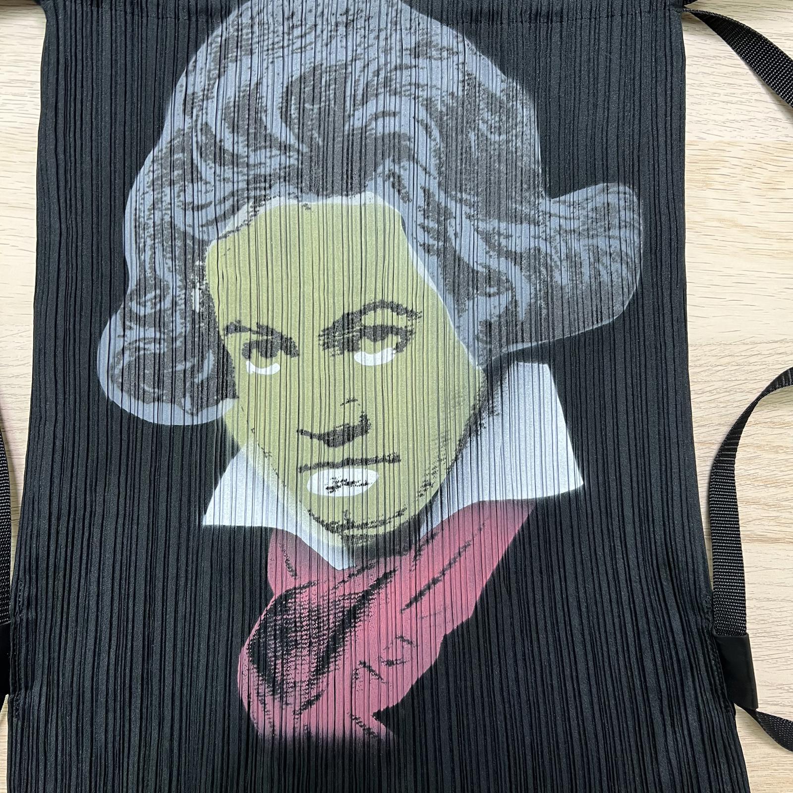 Pleats Please Issey Miyake Beethoven Drawstring Bag