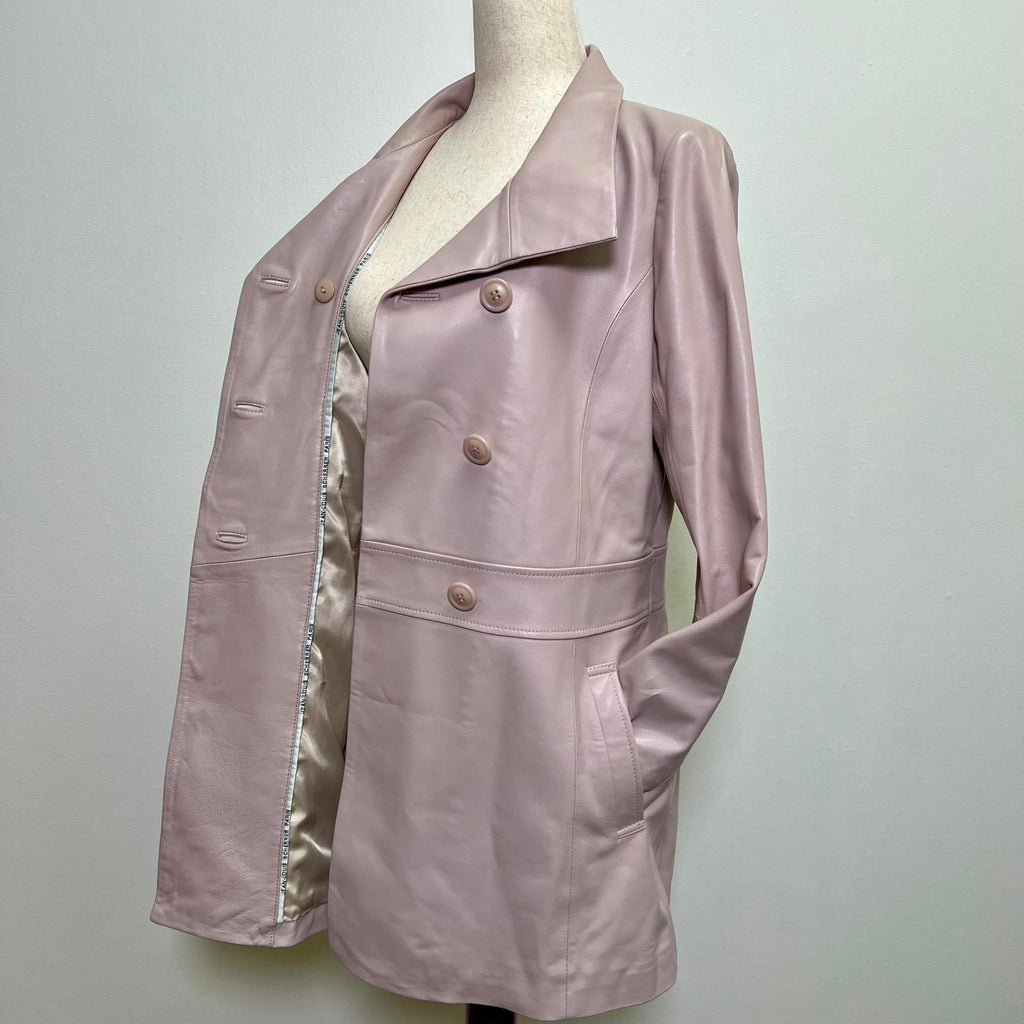 Jean-Louis Scherrer Pink Lamb Leather Jacket