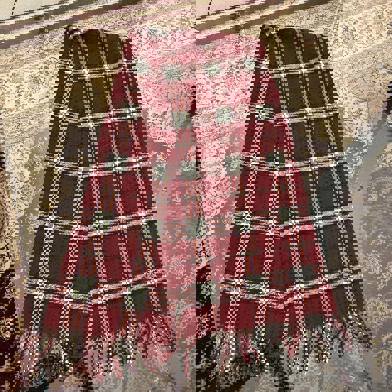 Burberry 100% Lambswool Nova Check Scarf