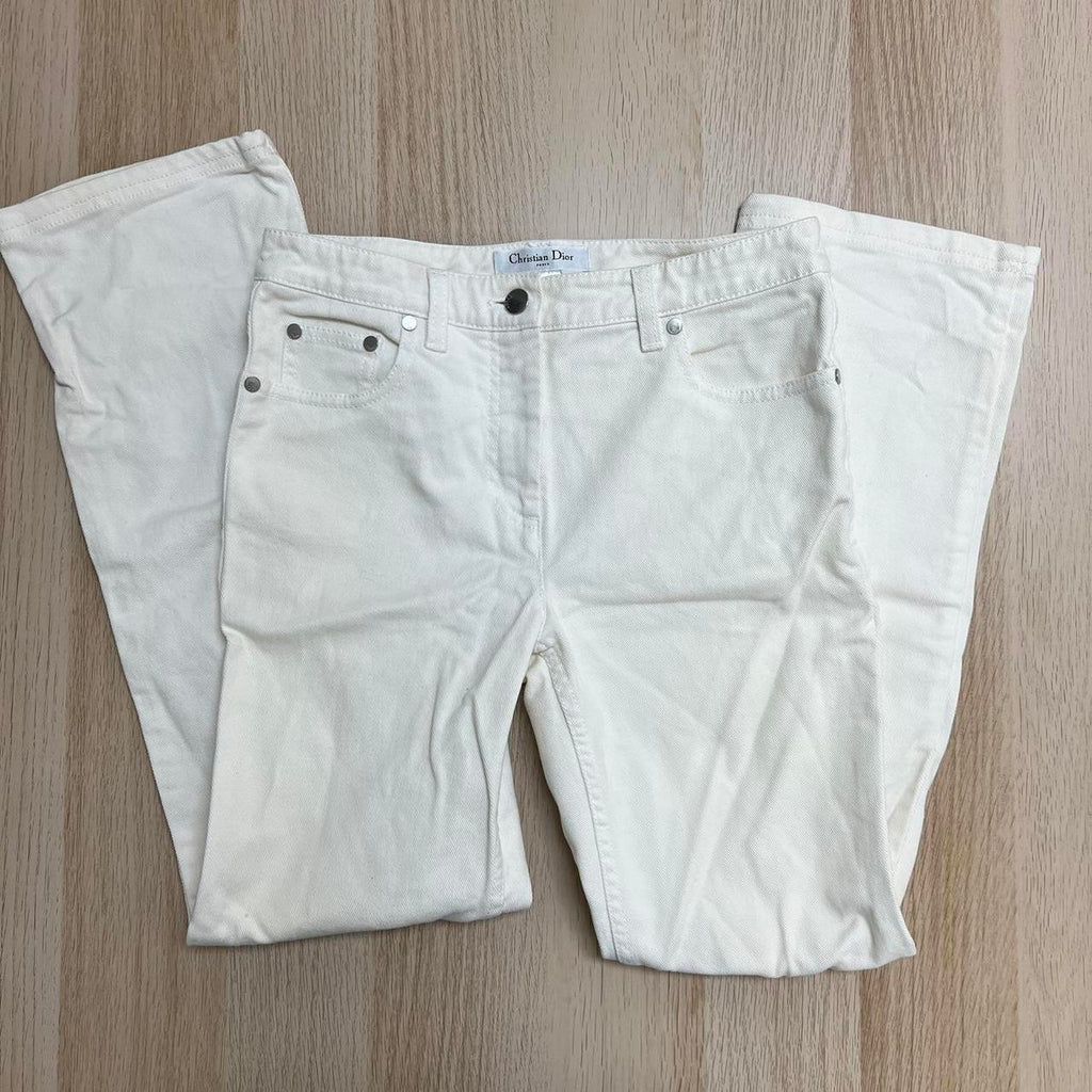 Christian Dior Women's White Jeans
