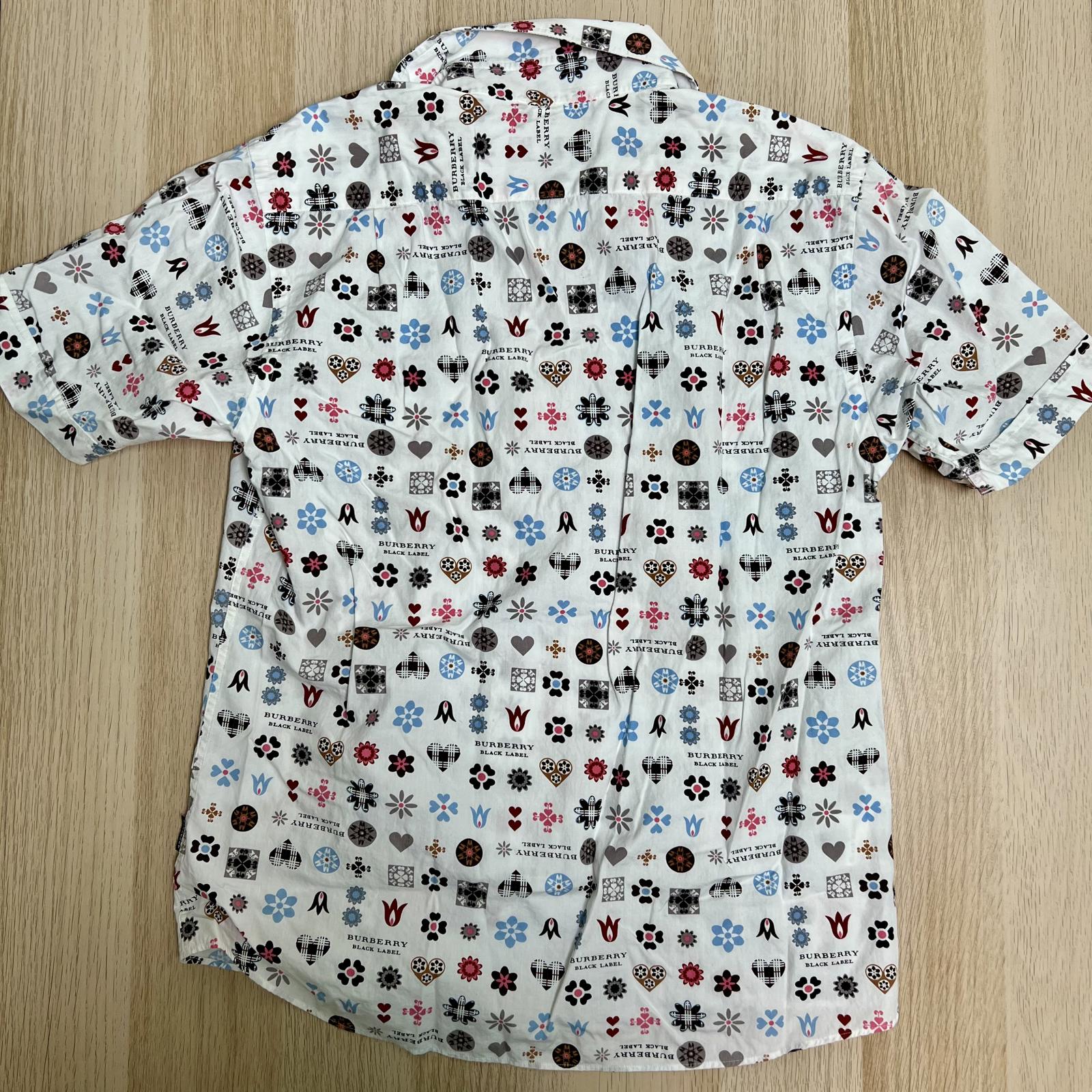 Burberry Black Label Button Up Short Sleeve Shirt