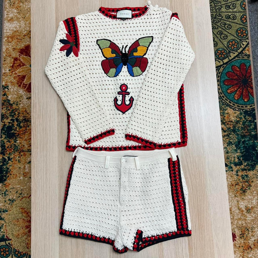 Gucci Hand Knit Sweater and Shorts