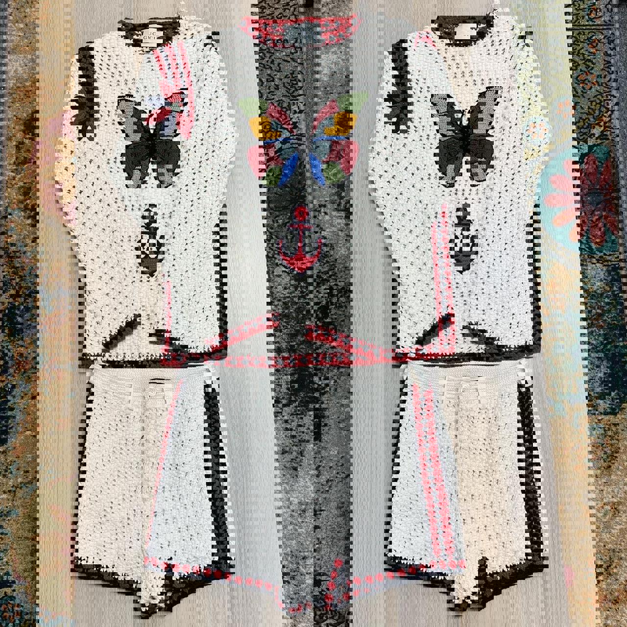 Gucci Hand Knit Sweater and Shorts