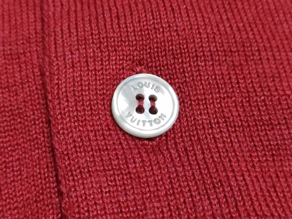 Louis Vuitton Paris Red Long Sleeve Polo