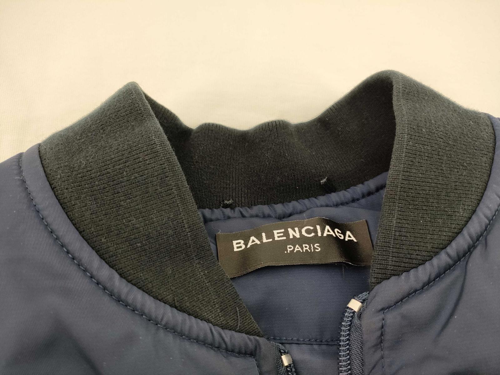 Balenciaga 2017 Navy Blue Flight Jacket