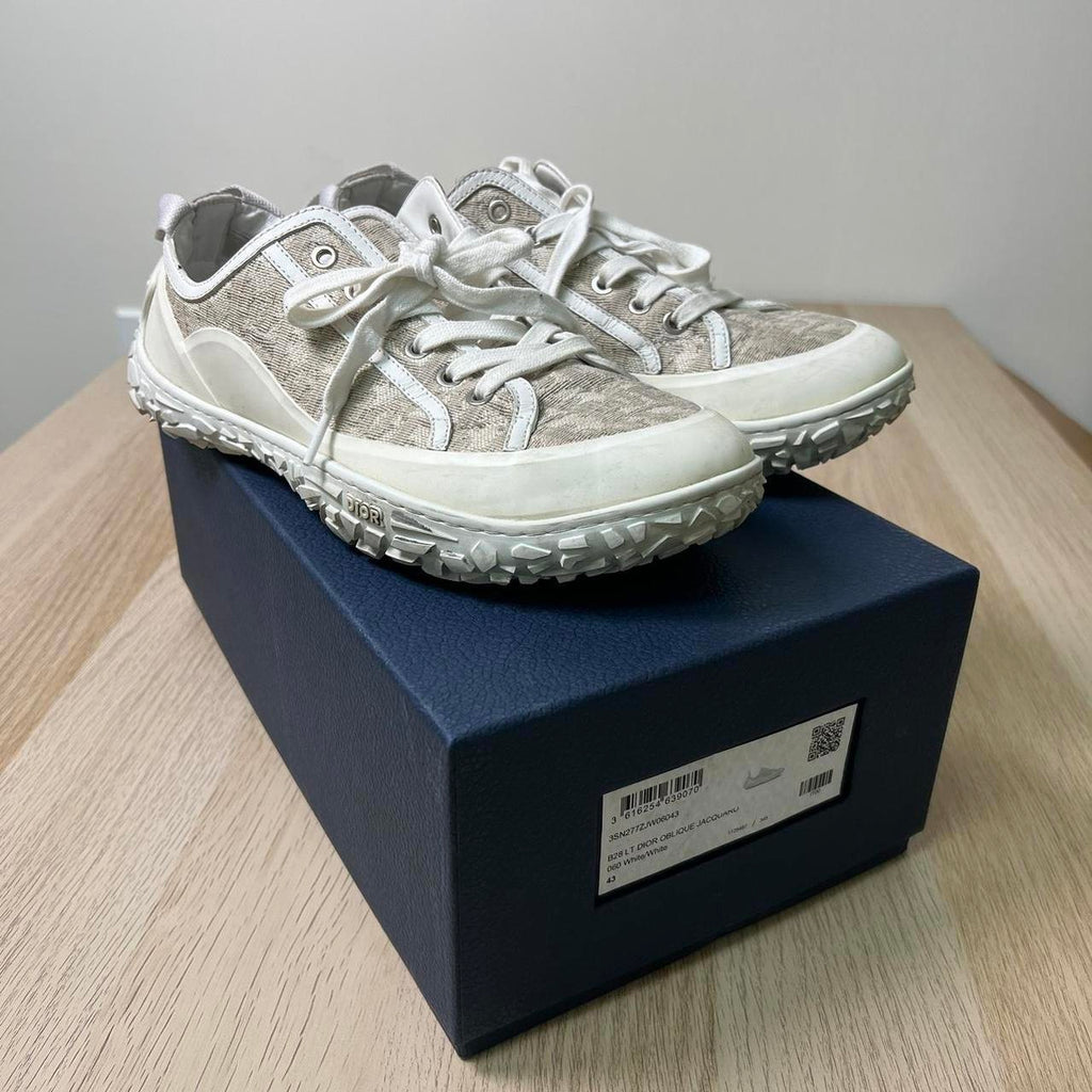 Christian Dior Men's White and Cream Trainer
