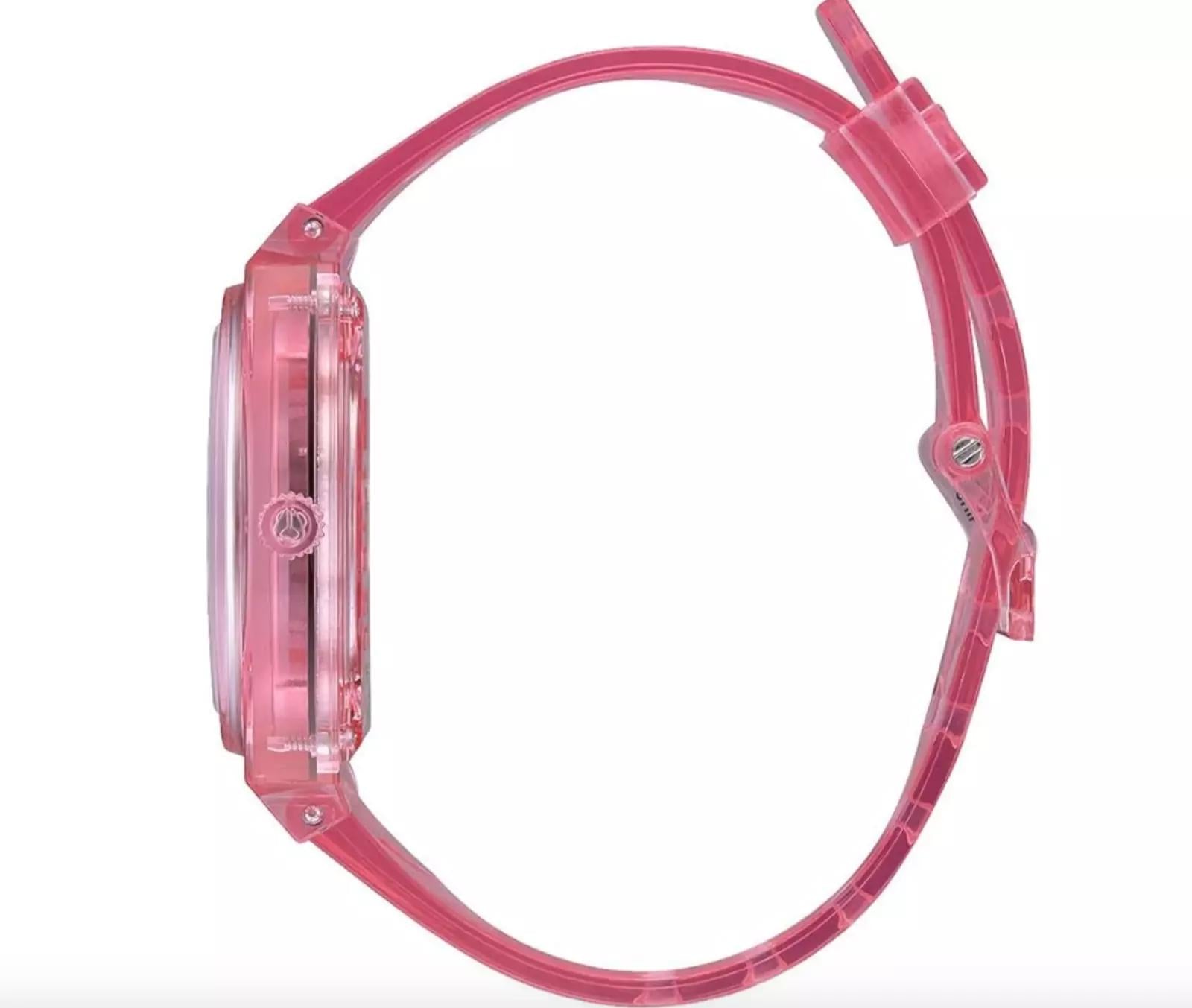 Nixon Time Teller Pink Silicone Watch