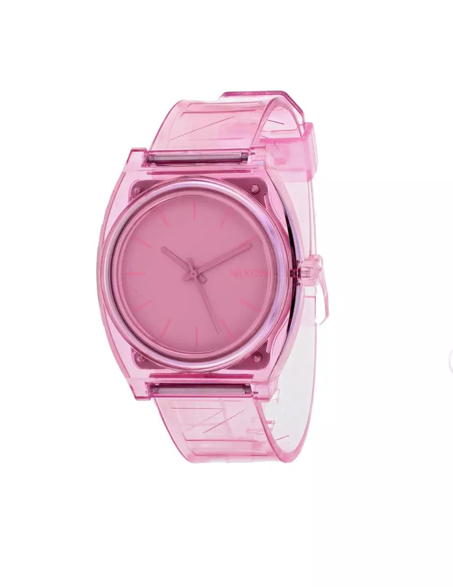 Nixon Time Teller Pink Silicone Watch