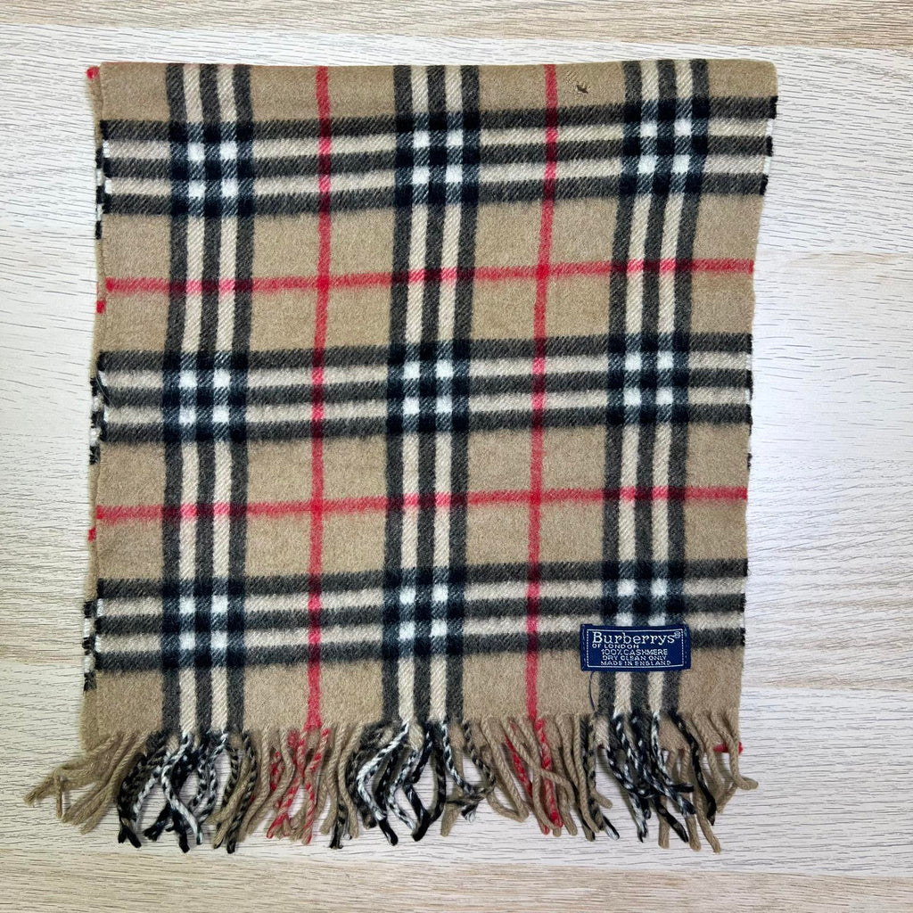 Vintage Burberrys 100% Cashmere Scarf