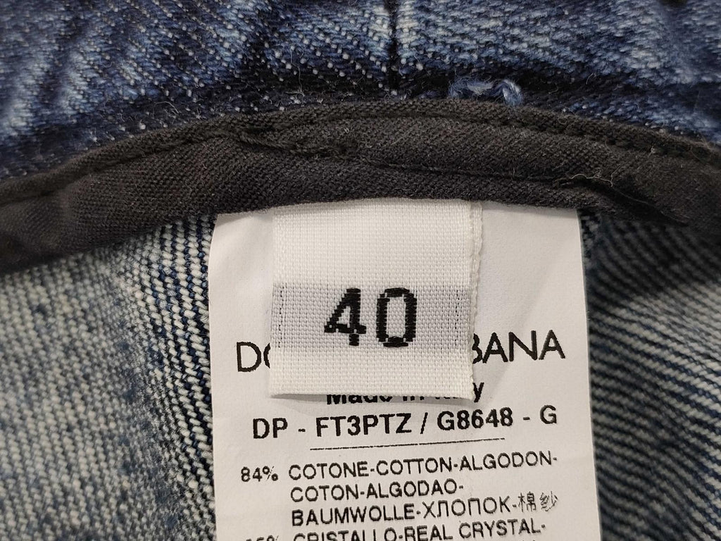 Dolce & Gabbana Jeweled Denim Jeans